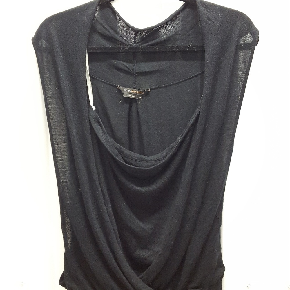 BCBG Layered Black Top